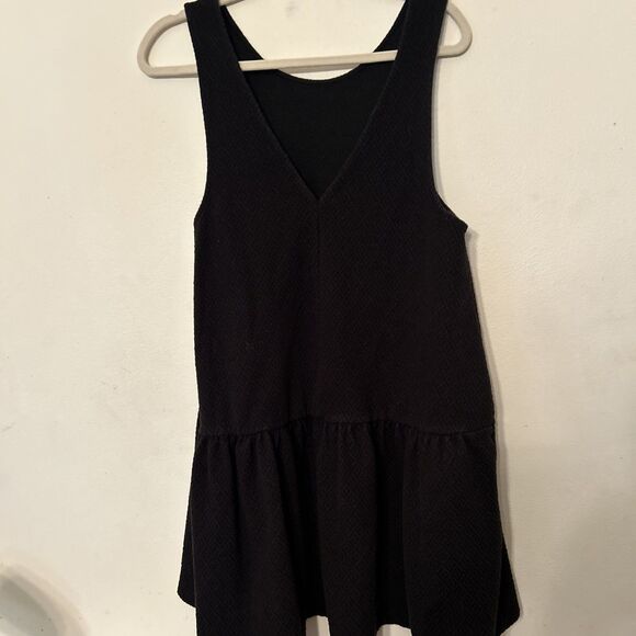 FREE PEOPLE Easy Street Pullover Textured Black Mini S Preowned - Picture 6 of 10